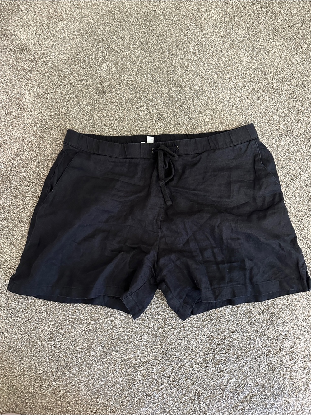 NWOT James Perse Black Linen Casual Shorts